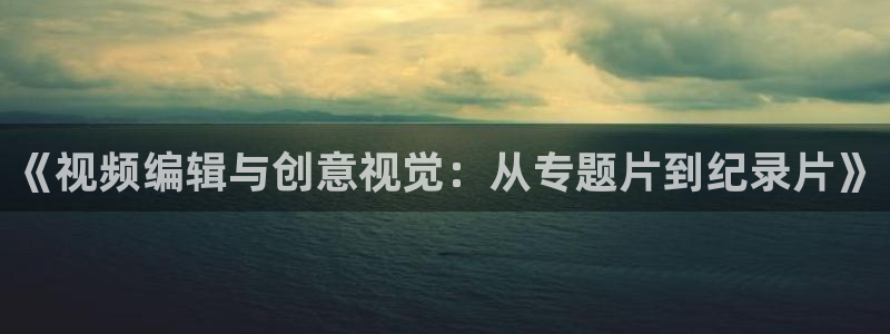 在线观看私人影院av：《视频编辑与创意视觉：从专题片到纪录片》